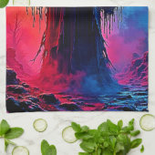 Harting Demon Cloaked In Shadowsデザイン キッチンタオル (折り畳み)