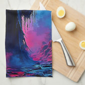 Harting Demon Cloaked In Shadowsデザイン キッチンタオル (四つ折り)