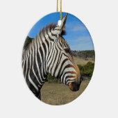 Hartmann's Zebra Profile at Fossil Rim セラミックオーナメント (右)