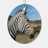 Hartmann's Zebra Profile at Fossil Rim セラミックオーナメント (左)