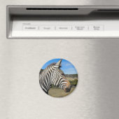 Hartmann's Zebra Profile at Fossil Rim マグネット (インサイチュ (食洗機))