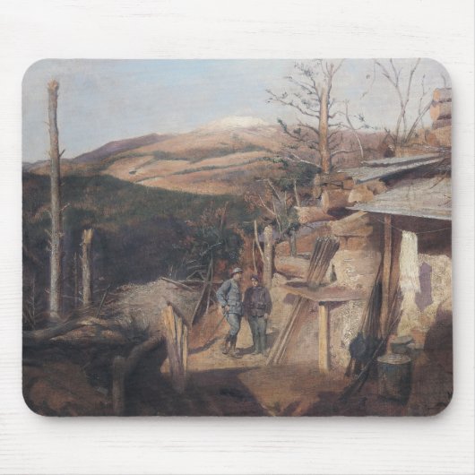 Hartmanswillerkopf、Roche-Sermet 1915年からの眺め マウスパッド (正面)