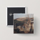 Hartmanswillerkopf、Roche-Sermet 1915年からの眺め 缶バッジ (正面&裏面)