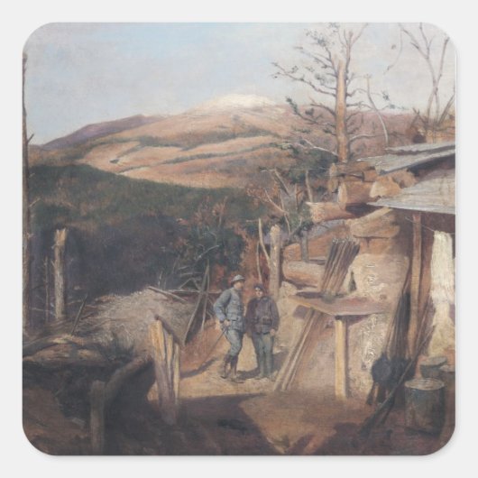 Hartmanswillerkopf, View from Roche-Sermet, 1915 スクエアシール (正面)