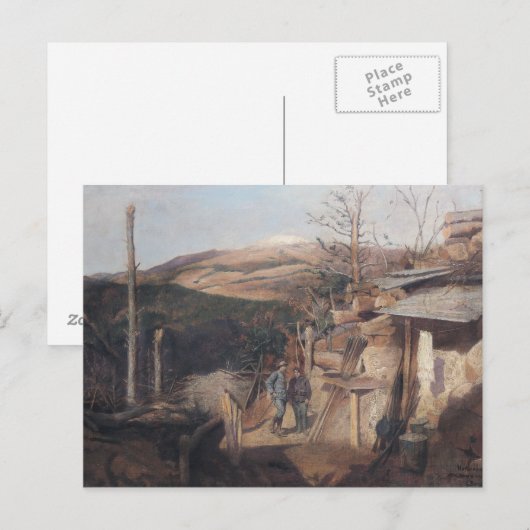 Hartmanswillerkopf, View from Roche-Sermet, 1915 ポストカード (正面/裏面)