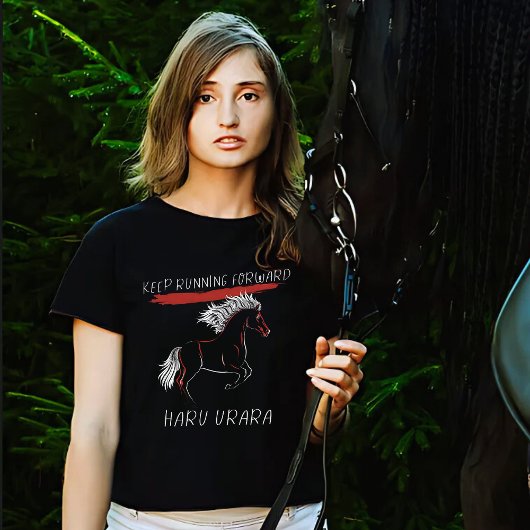 Haru Urara Keep Running Forward Tシャツ