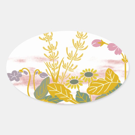 HARUKUSA 楕円形シール (正面)