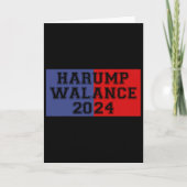Harump Walance 2024 Shirt Harris Trump Wheimer Van カード (正面)
