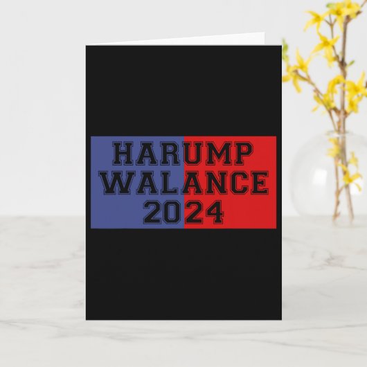 Harump Walance 2024 Shirt Harris Trump Wheimer Van カード (黄色い花)
