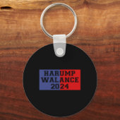 Harump Walance 2024 Shirt Harris Trump Wheimer Van キーホルダー (正面)