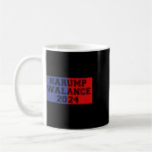 Harump Walance 2024 Shirt Harris Trump Wheimer Van コーヒーマグカップ (左)