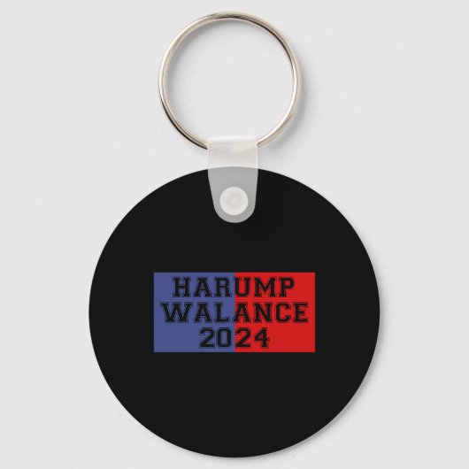 Harump Walance 2024 Tシャツ Harris Trump Wheimer Van キーホルダー (正面)