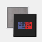 Harump Walance 2024 Tシャツ Harris Trump Wheimer Van マグネット (正面/裏面)