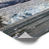 Harvard Glacier in College Fjord, Alaska 2 ポスター (角)