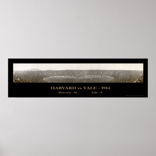 Harvard Yale Football写真1914 ポスター (正面)