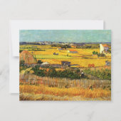 Harvest at La Crau, Monmajour by Vincent vanゴッホ (正面)