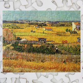 Harvest at La Crau, Monmajour by Vincent vanゴッホ ジグソーパズル