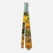 Harvest at La Crau, Monmajour by Vincent vanゴッホ ネクタイ (裏面)