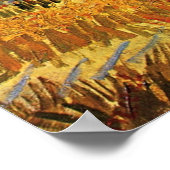 Harvest at La Crau, Monmajour by Vincent vanゴッホ ポスター (角)