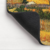 Harvest at La Crau, Monmajour by Vincent vanゴッホ マウスパッド (コーナー)