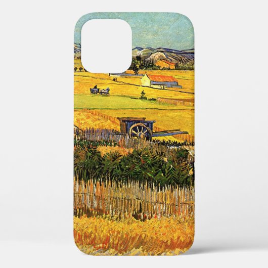 Harvest at La Crau, Monmajour by Vincent vanゴッホ Case-Mate iPhoneケース (裏面)