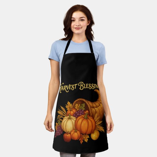 Harvest Blessings Apron エプロン (着用した状態)