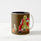 Harvest Blessings Little Red Truck ツートーンマグカップ (正面右)