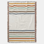 Harvest Blessings Striped Throw Blanket | Autumn スローブランケット (正面縦)