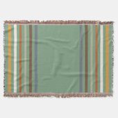 Harvest Blessings Striped Throw Blanket | Autumn スローブランケット (正面)