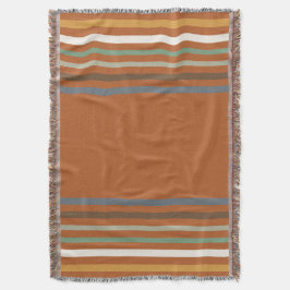 Harvest Blessings Striped Throw Blanket | Autumn スローブランケット