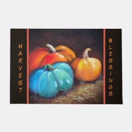 Harvest Blessings Thanksgiving Door Mat ドアマット
