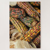 Harvest Corn Fall Autumn Rustic Food Thanksgiving ジグソーパズル (縦)