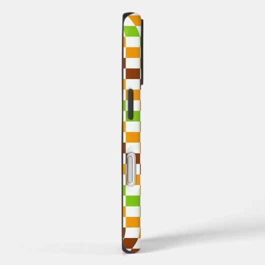 Harvest diagonal checkerboard pattern Case-Mate iPhoneケース (裏面 / 右)