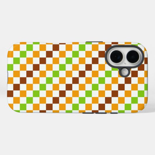 Harvest diagonal checkerboard pattern Case-Mate iPhoneケース (裏面 (横))