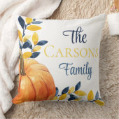 Harvest Family Roots Reversible Owl & Monogram クッション (ブランケット)