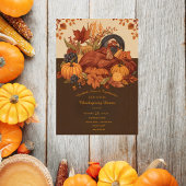 Harvest Feast Traditional Thanksgiving Dinner  招待状