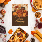 Harvest Feast Traditional Thanksgiving Greeting シーズンカード