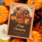 Harvest Feast Traditional Thanksgiving Greeting シーズンカード