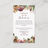 Harvest Floral Recipe Request エンクロージャーカード (正面)