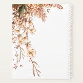 Harvest Garlandスクリプトエレガント秋の結婚式名 プランナー手帳 (裏面)