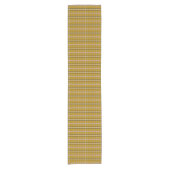 Harvest Gold Plaid Retro Color Table Runner ショートテーブルランナー (正面)