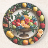 Harvest Halo Round Sandstone コースター (正面)