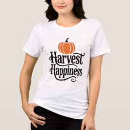 Harvest Happiness Autumn Pumpkin Season Celebratio トライブレンドTシャツ