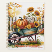 Harvest Joy Autumn Harvest. Whimsical Fall Harvest プランナー手帳 (正面)