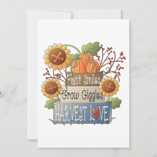 Harvest Love 招待状 (正面)