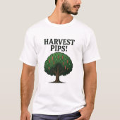 Harvest Pips forex trading tree T-shirt Tシャツ (正面)