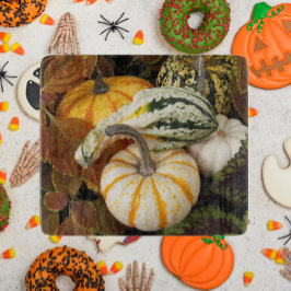 Harvest Pumpkins and Squash Still Life Photo カッティングボード