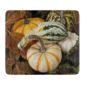 Harvest Pumpkins and Squash Still Life Photo カッティングボード (正面)