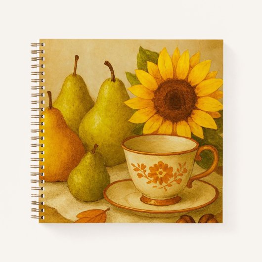 Harvest Still Life — 秋の想い ノートブック (正面)