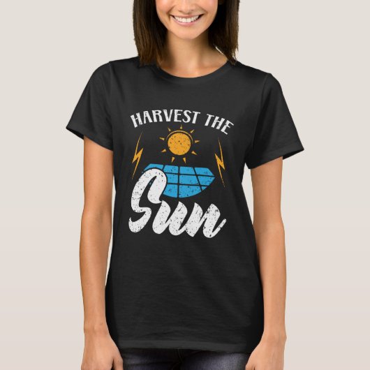 Harvest The Sun Renewable Energy Sun Solar Power S Tシャツ (正面)